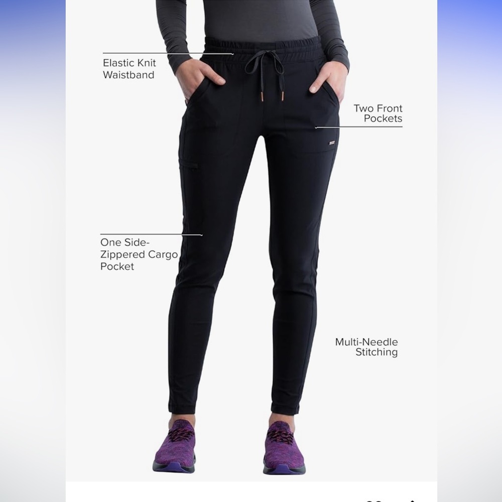 Cherokee FORM scrub pants, moisture wicking, stretch- NWT